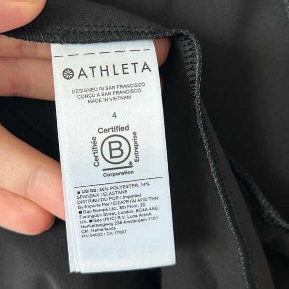 Athleta ENDLESS HIGH RISE PANTS in black Size 4 - Picture 7 of 9